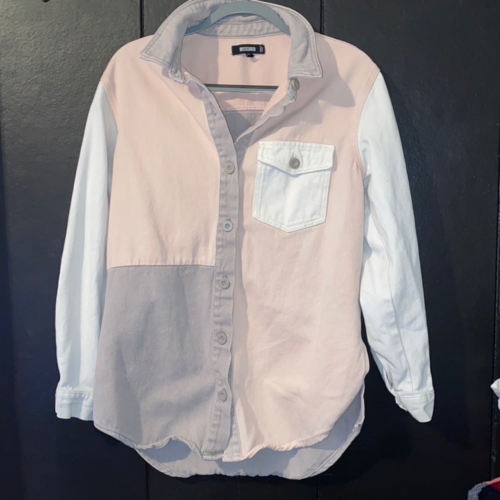 oversized button down